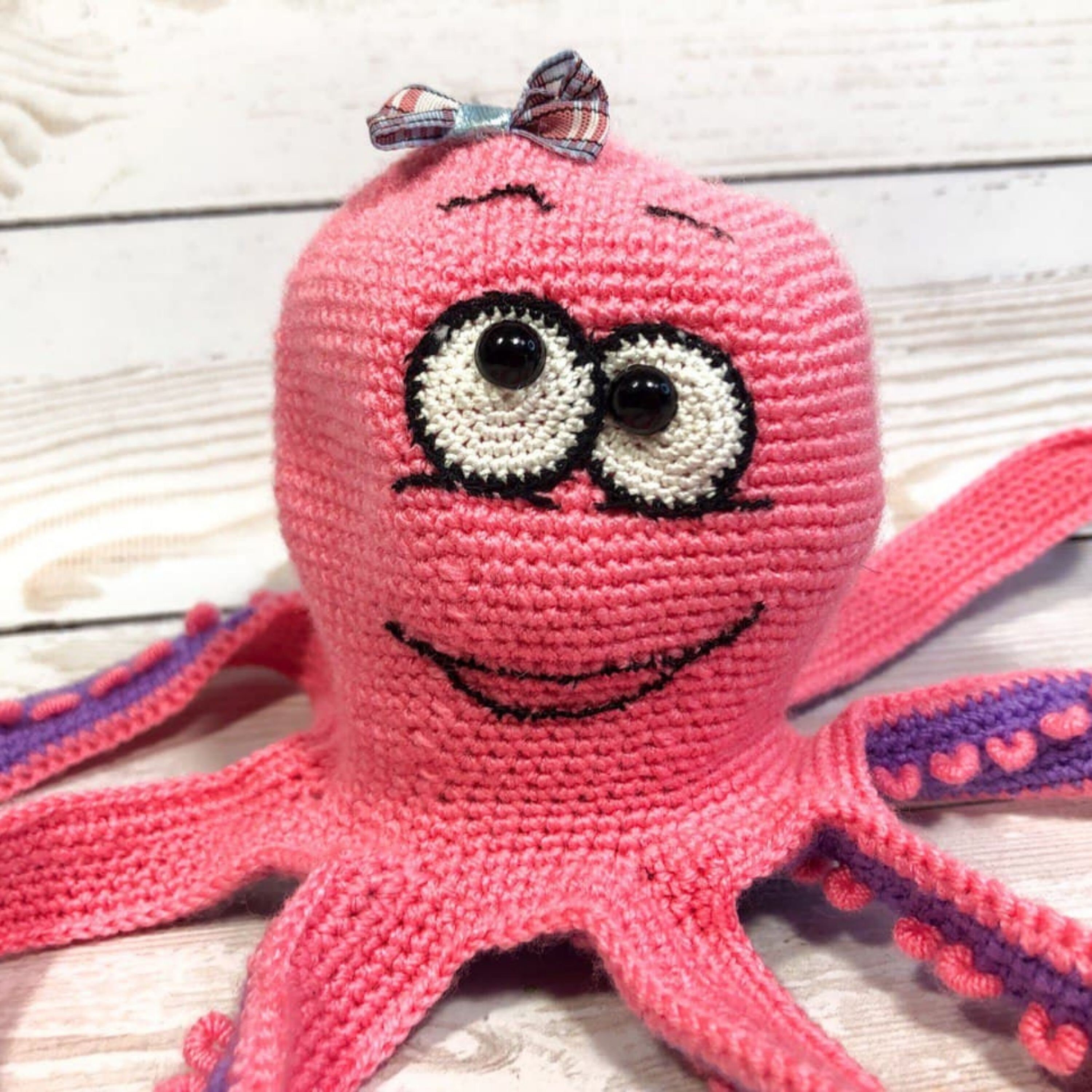 Emotion Octopus Reversible Plush Octopus Squishmallow Crochet Etsy