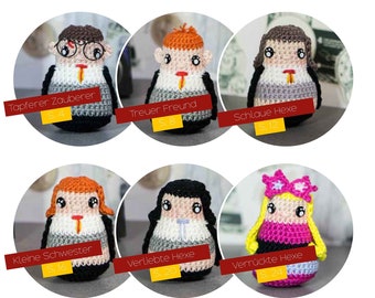 Crochet instructions: Nine magical crochet dolls