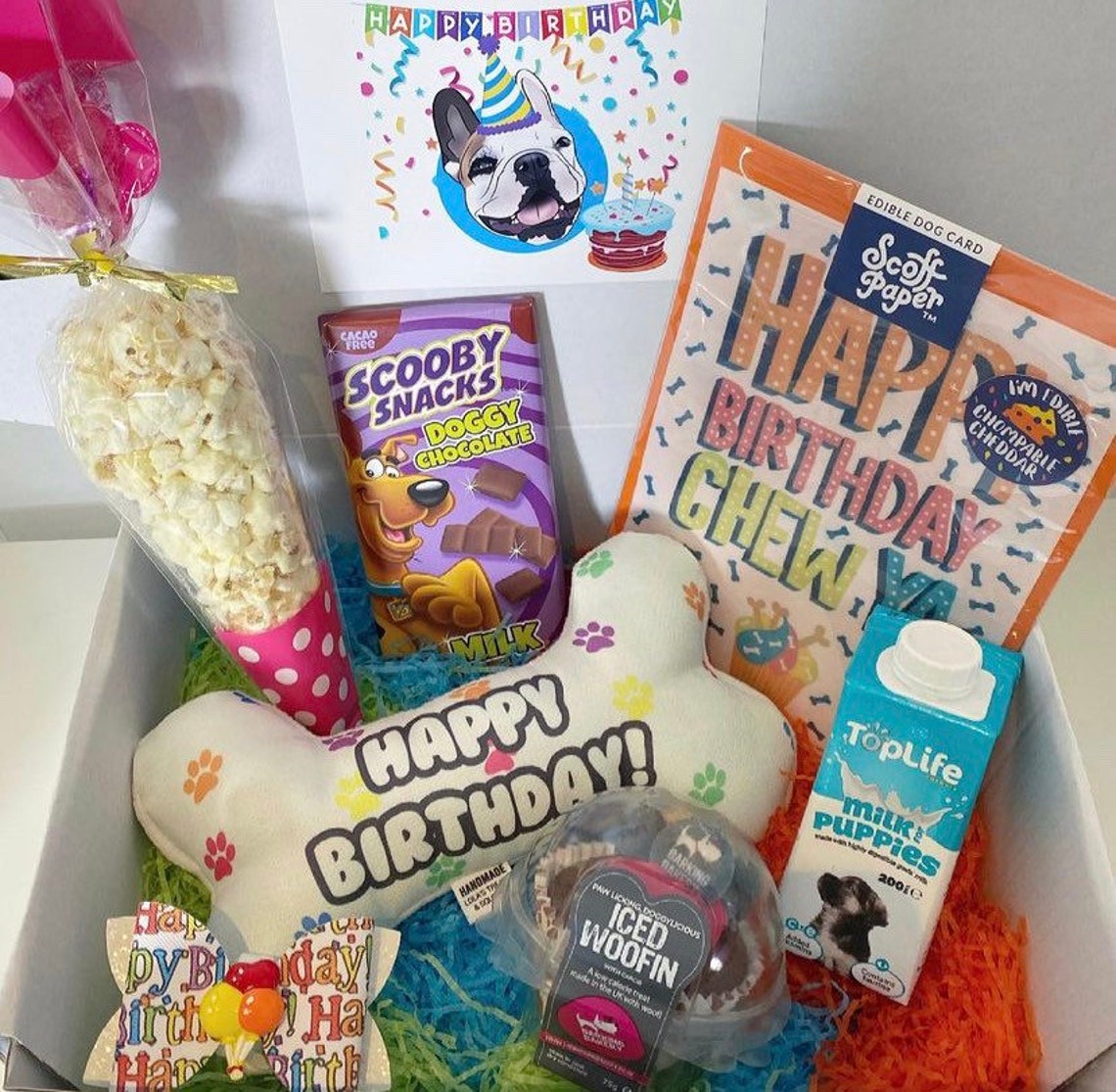 Dogs birthday Dog Box Dog Gift Dogs First Birthday Dog Etsy