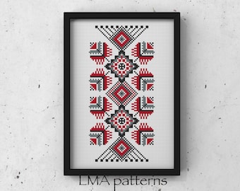 Slavic Tree of Life Cross Stitch Pattern PDF, Ukrainian Folk Cross