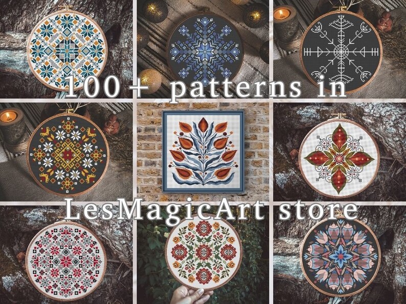 Helm of Awe Viking Cross Stitch Pattern PDF, Viking Symbol of ...
