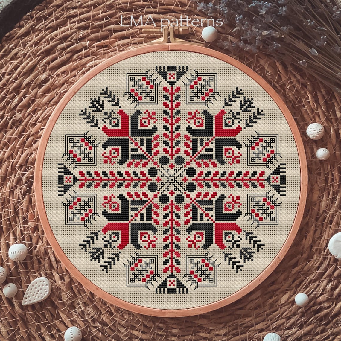 Croatian Sampler Cross Stitch Pattern PDF, Geometric Slavic Ethnic ...