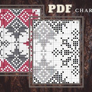 Może przedstawiać: Czarno-biały wykres PDF z geometrycznym wzorem. Wykres jest oznaczony jako "PDF CHART".