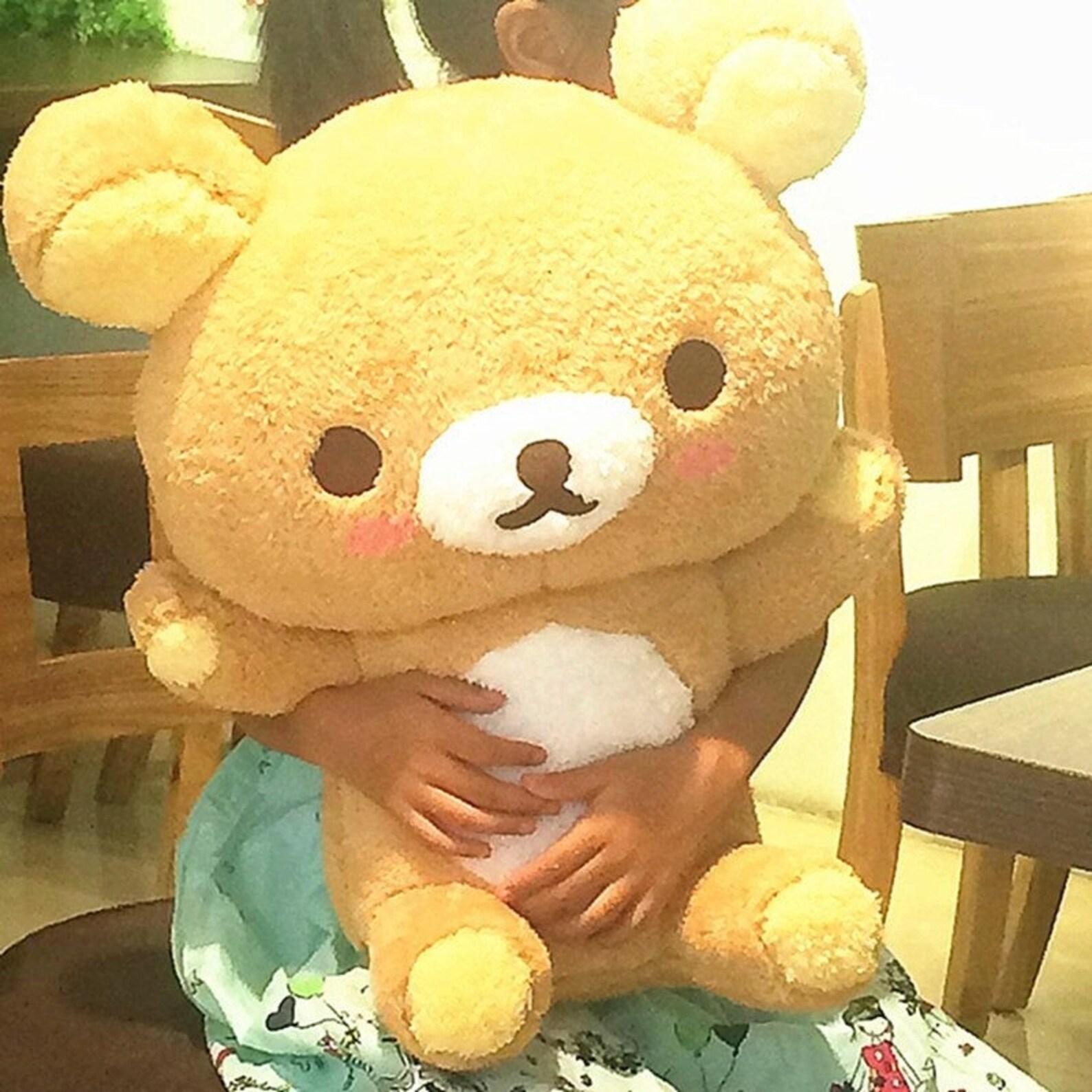 55cm Giant Rilakkuma Bear Plush Toys Life Size Relax Pillow Etsy