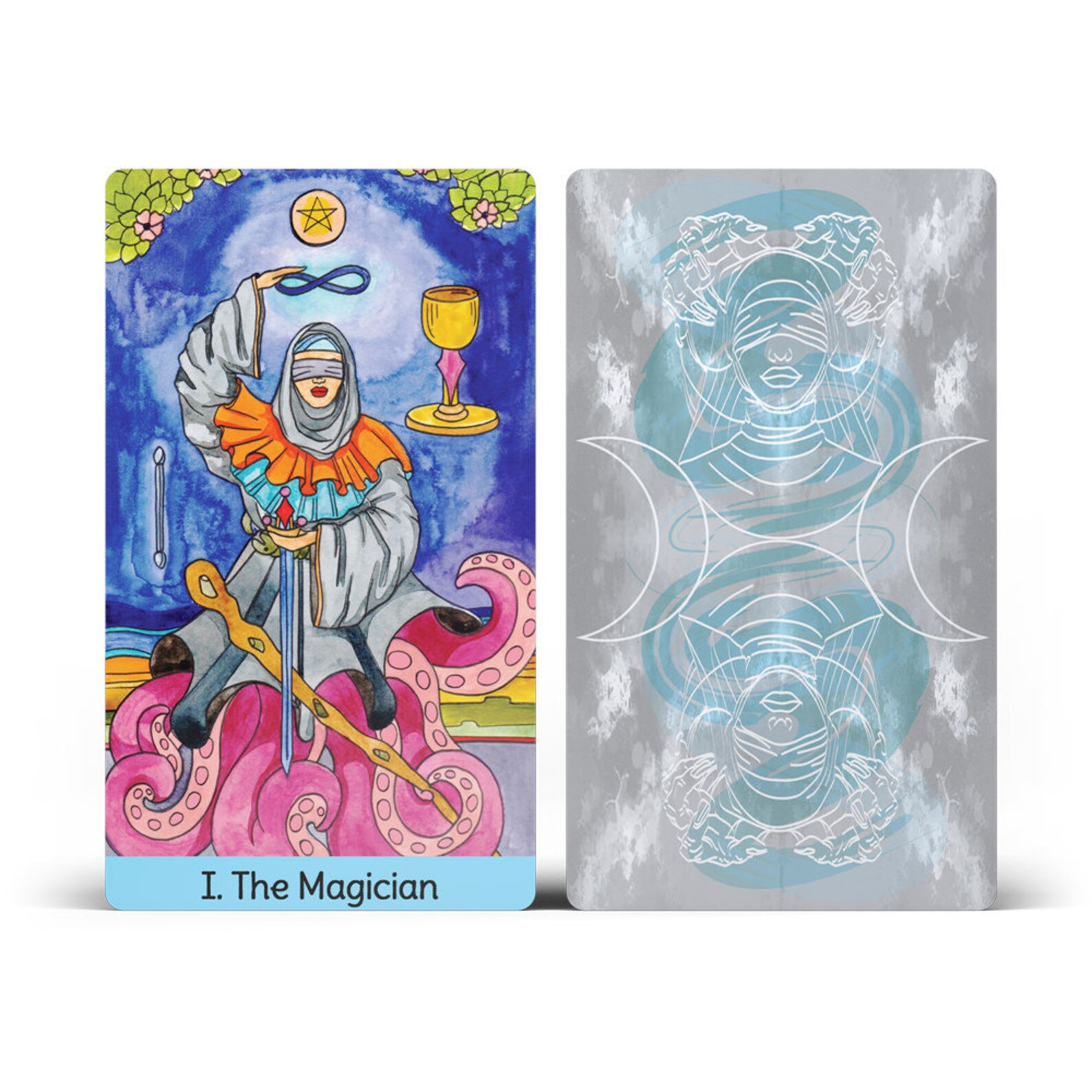 thumbnail interactive-video image 1 of Tarot Card Deck | Unique Modern Witch Design | With Beginner's Guide | 78 Divination Card Set | Rider Waite Style 1 of 12