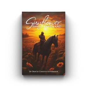Campo di Girasoli Lenormand, mazzo di 36 carte Oracolo / Tarocchi Indie