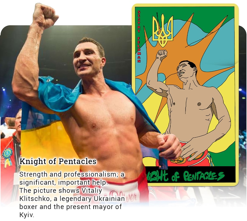 Chwała Ukrainie Tarot, 78 Kart Tarot zdjęcie 6