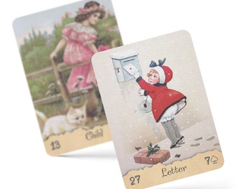 Granny&#39;s Postcards Lenormand, 36 cards oracle deck