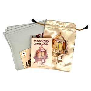 Set of Elementary Lenormand deck, Bag and  Grand tableau cloth