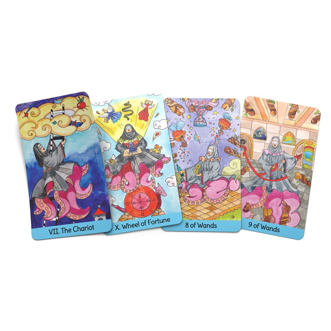 thumbnail image 2 of Tarot Card Deck | Unique Modern Witch Design | With Beginner's Guide | 78 Divination Card Set | Rider Waite Style 2 of 12