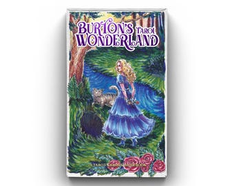 Talia Tarota Burtona „Wonderland”: 78 kart, Tarot w stylu dark fantasy, Tarot surrealistyczny, Tarot indie