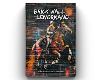 Baraja Lenormand "Muro de Ladrillos", 36 cartas Lenormand, cartas de adivinación, Lenormand independiente, baraja oráculo única