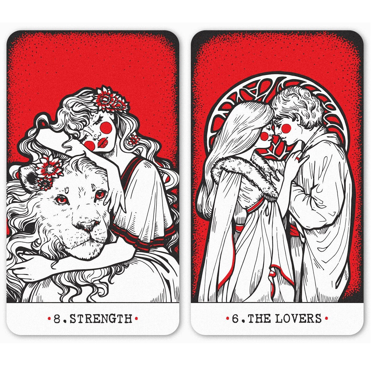 Chervono-chorne Tarot, 78 Cards Tarot Deck | Indy Tarot