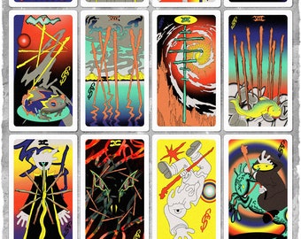 Feldman Sisters Tarot Deck: Indy Art, 78 Cards - Etsy