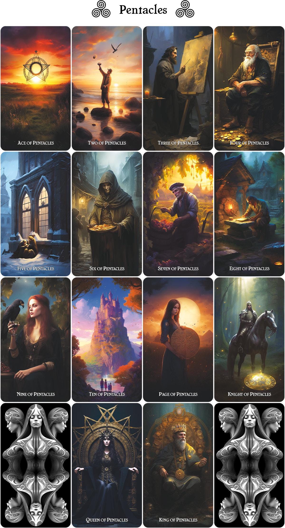 マーベラスワールドタロットデッキ：インディータロット、78枚 - Etsy 日本