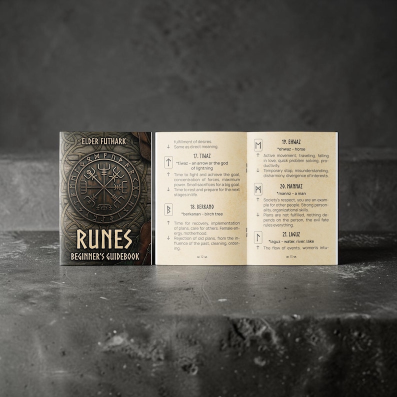 Nordic Rune Starter Kit | Wood Runes Elder Futhark | Viking Runes With ...