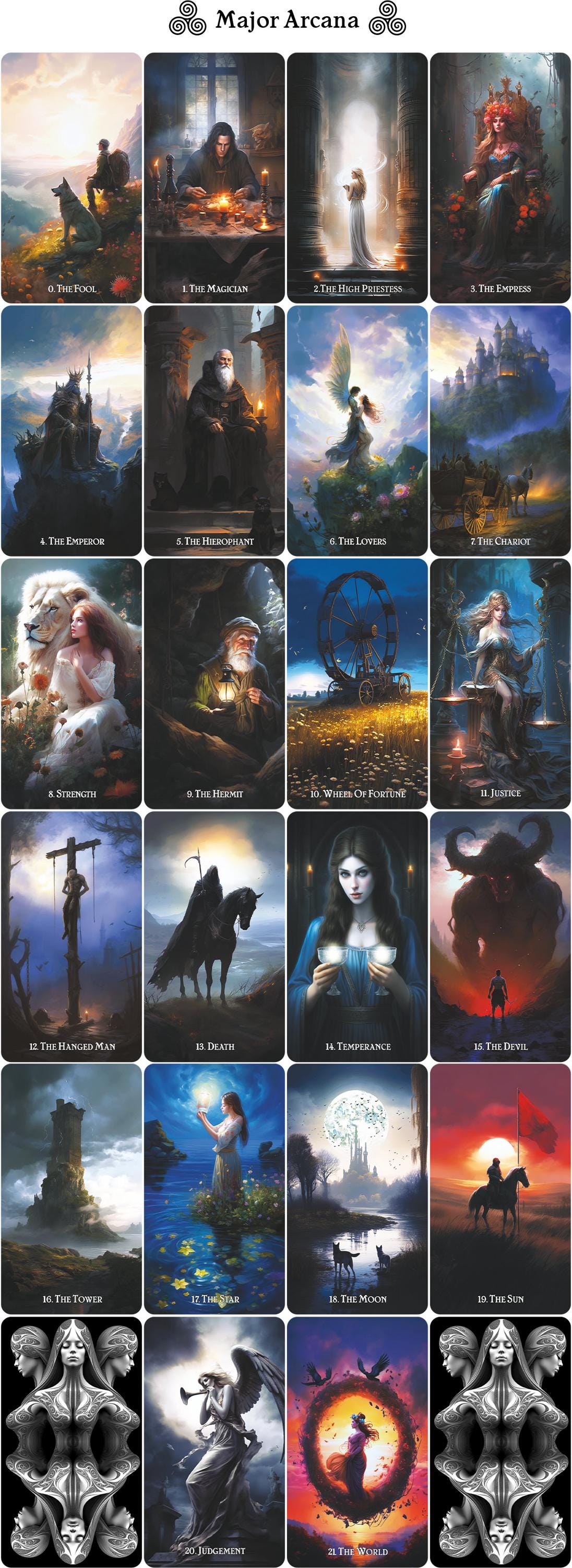 マーベラスワールドタロットデッキ：インディータロット、78枚