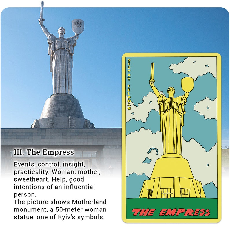 Chwała Ukrainie Tarot, 78 Kart Tarot zdjęcie 7