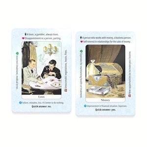 Gypsy Oracle Gypsy Cards: Quick Answers | Tutorial Oracle Deck - Etsy