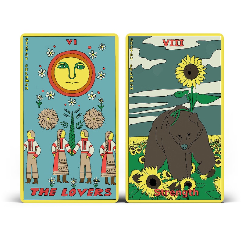 Chwała Ukrainie Tarot, 78 Kart Tarot zdjęcie 5