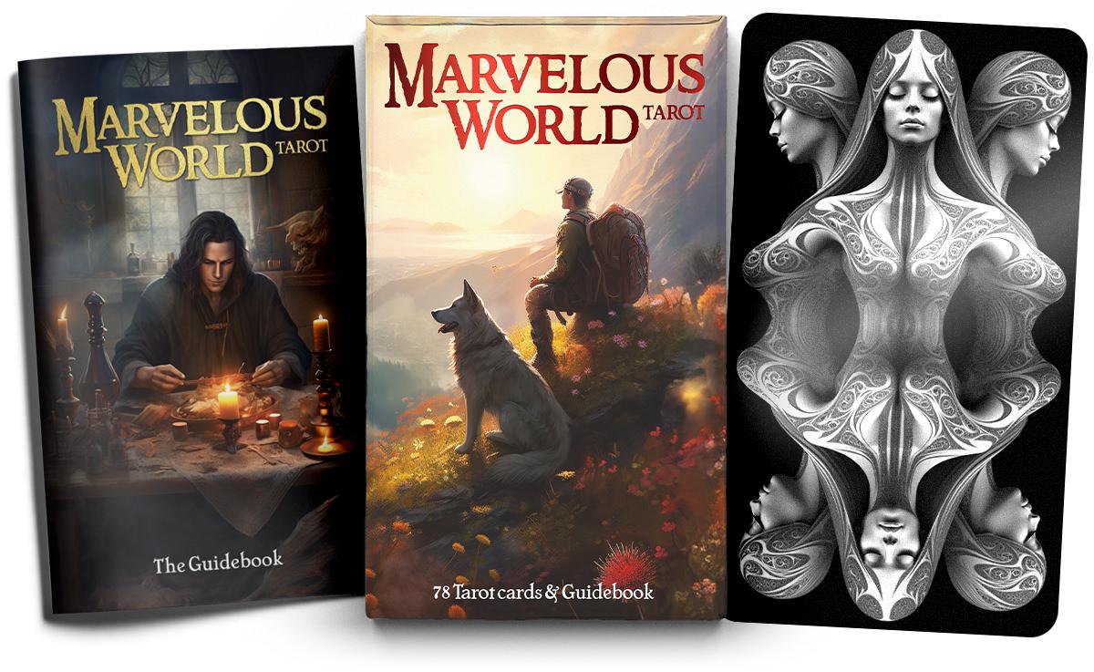 【Kickstarter発】マーベラスワールドタロット マーベラスワールドタロットデッキ：インディータロット、78枚