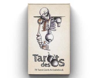 Tarot des Os, 78 Cards Tarot Deck | Indie Tarot | Dark Tarot with Skulls and Bones - Pre-order