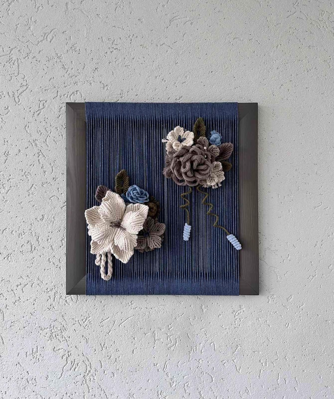 Macrame Cottagecore Flower Macrame Wall Hanging: Boho Floral Cottagecore Home Decor - Etsy