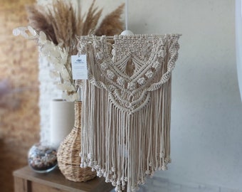 Macrame lamp shade Unique pendant chandelier shade Boho macrame chandelier Cottagecore decor Ceiling Lights Cover Handmade Lampshade Fringe