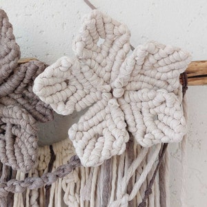 Macrame Cottagecore Floral Macrame Wall Hanging: Cottagecore Flower Garland Decor - Etsy