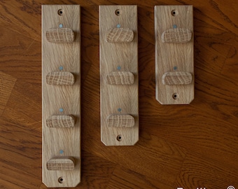 Wall stands for kumiko blocks with magnetic holders.