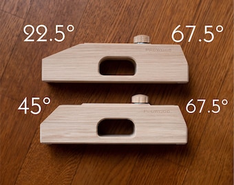 Kumiko Starter Kit 2 pcs oak - Asanoha (Woodworking jigs)
