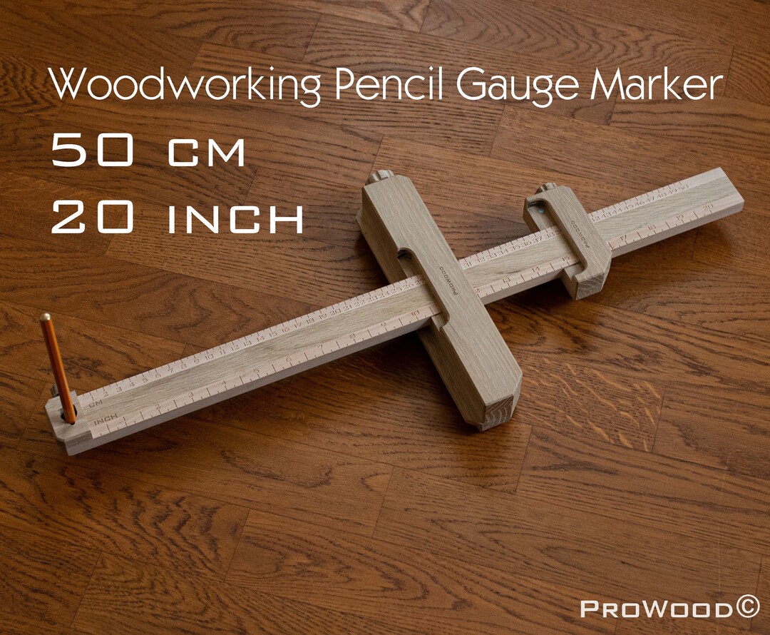Wooden Woodworking Pencil Gauge Marker 50cm 20inch Tumbler Pencil Gauge
