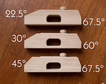 Kumiko Professional Kit 3 pcs oak - 30,60,45,22.5,67.5 angles. (Woodworking jigs)