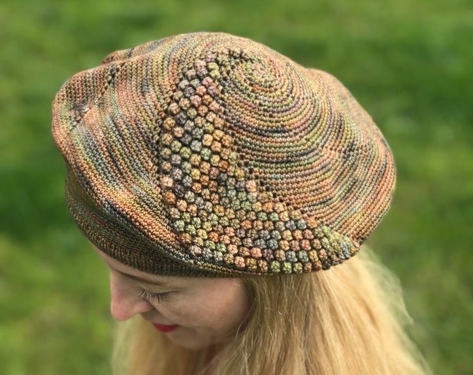 Crochet Beret Pattern 30s Vintage Beret Hat PDF Vintage Etsy