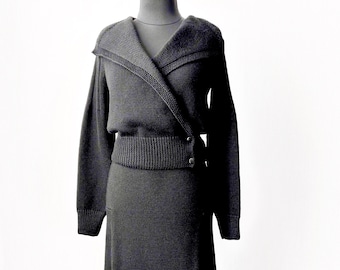 1930s Knitting Cardigan Patterns, Vintage Suit Downloadable PDF, 1930s Knit Skirt Pattern, Vintage Knitting Patterns, Skirt Suit Knit PDF