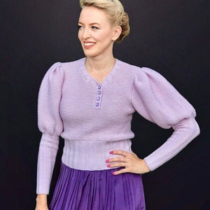 Emmiol Spedizione Gratua 2026 Maglione Con Spalle A Sbuffo - Foto 10