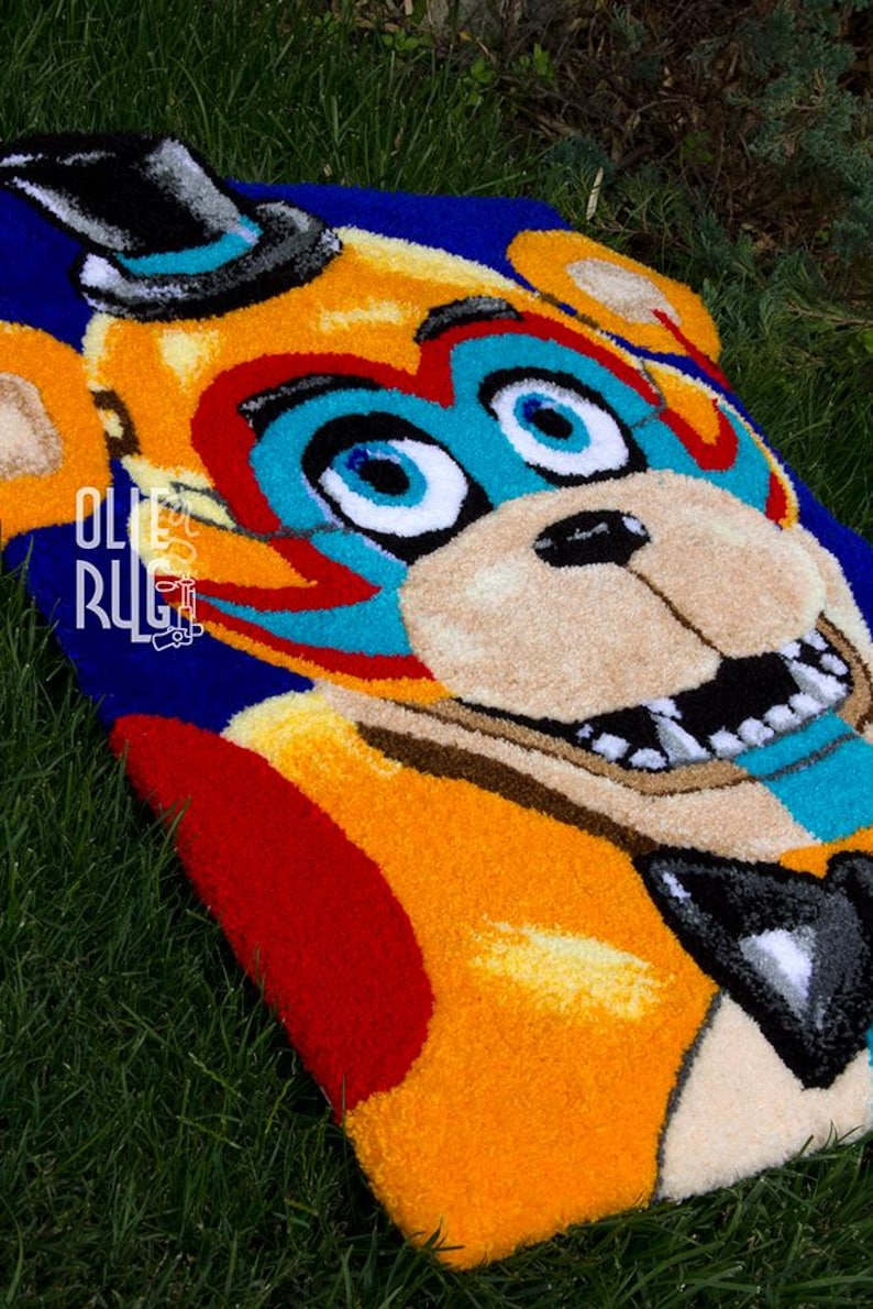 Glamrock Freddy FNAF Security Breach - Tufting RUG, Custom Rugs ...