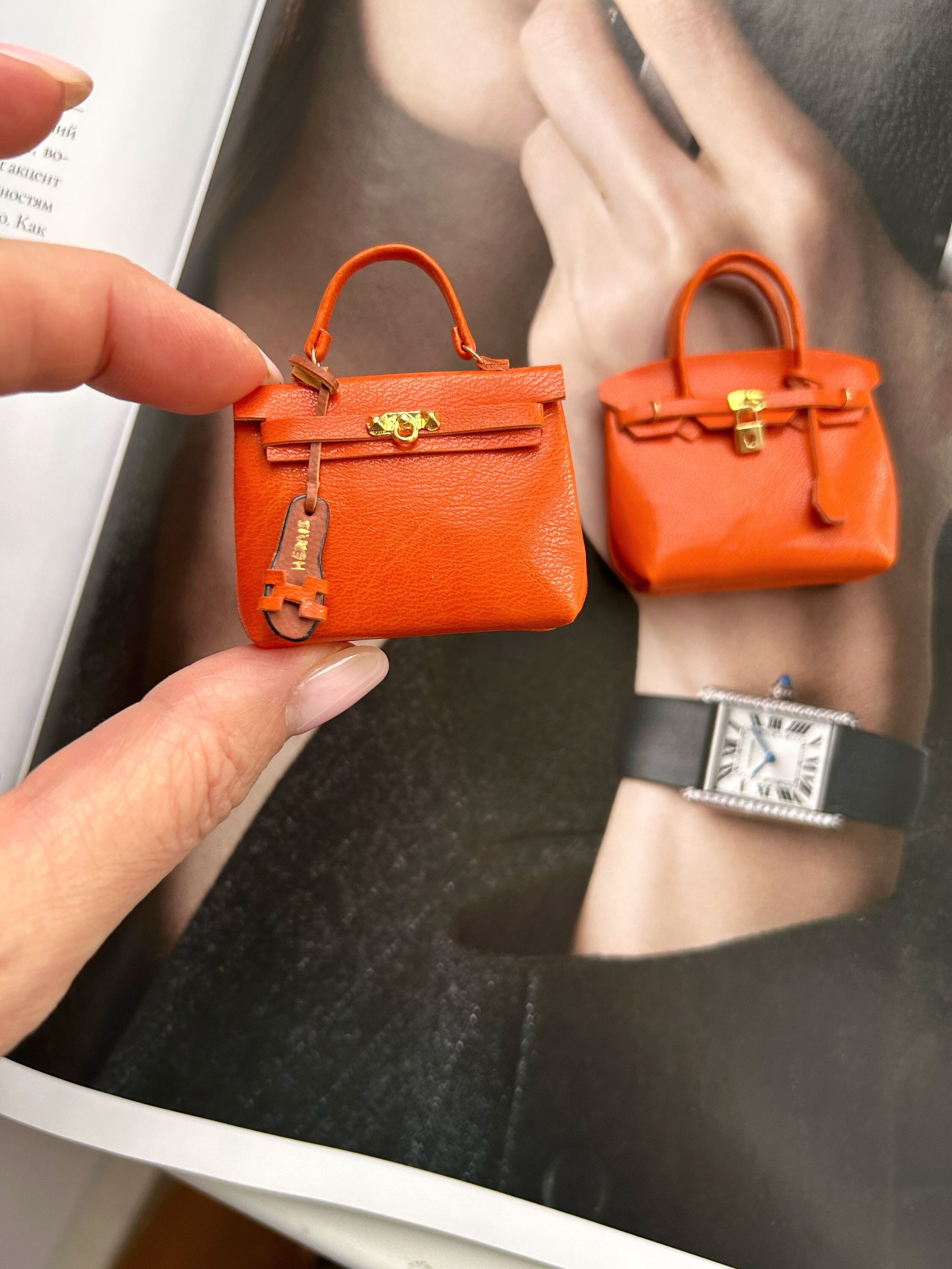 Full Cover Mini Birkin Bag Pendant Mini Mini Handbag for for