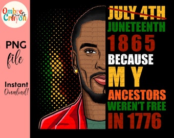 Juneteenth PNG: Black Pride, Freedom & Justice (Digital Download)