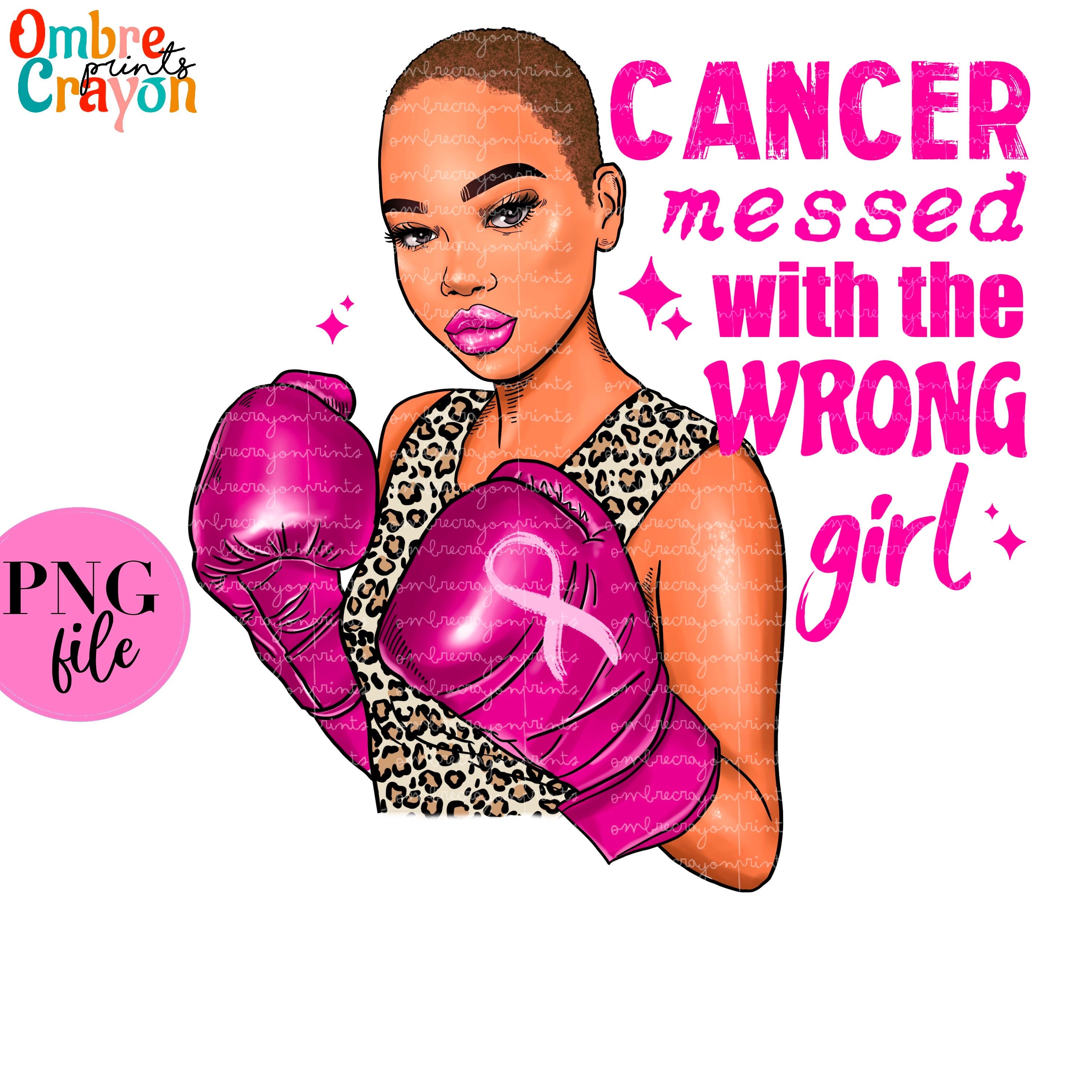 Breast Cancer Awareness Fight Like a Girl Pink Ribbon Cancer Etsy