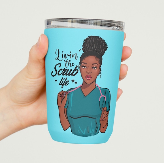 Nurse Gifts to Ship Peace Love Nursing Nurse Hat Sticker by McCaff Designs