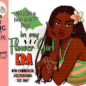 Clip Art Bundle | Black Women PNG Files | Transparent Background | PLR Graphics for Small Businesses & POD Designers | Digital Download