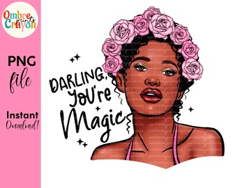 Boss Babe PNG: African American Woman Clip Art (Digital Download)