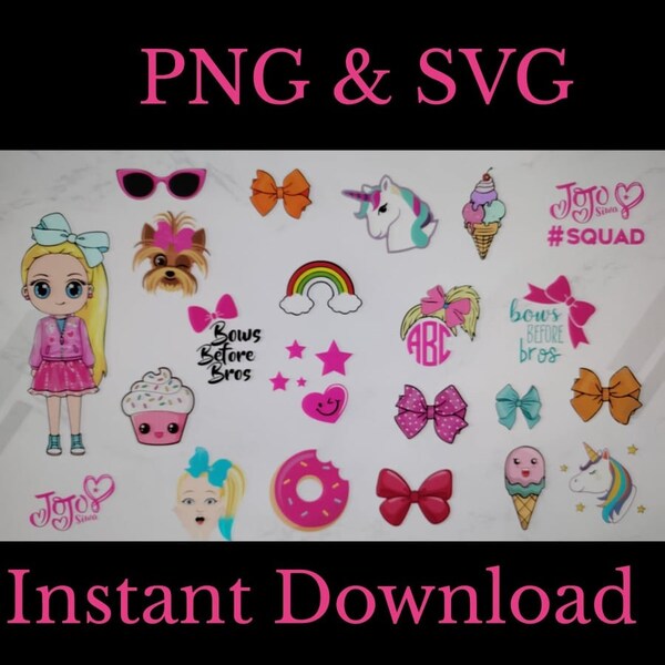 Jojo Siwa Svg - Etsy