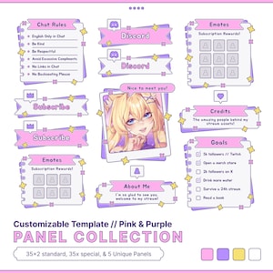 Carnets personnalisables à griffonnages // Rose et violet