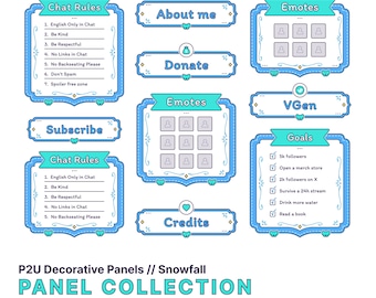 Paneles decorativos personalizables // Nevada // Azul