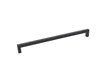 18 Zoll Matte schwarze Schrank pulls, moderne quadratische Schrankzüge Schubladenzieher für Zuhause, Küche, Badezimmer, Büro und mehr