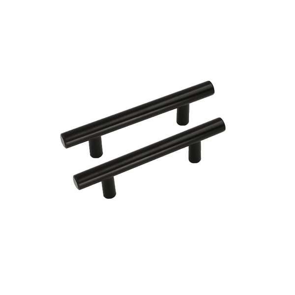 3.25 Inch Matte Black Cabinet Pulls Black Kitchen Hardware - T Bar Handles - Hole Centers(3.25", Customized Size)