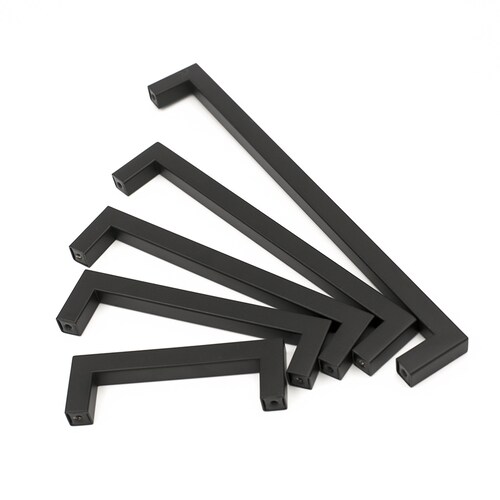 Black Kitchen Drawer Pulls Minimalism Handles and Etsy