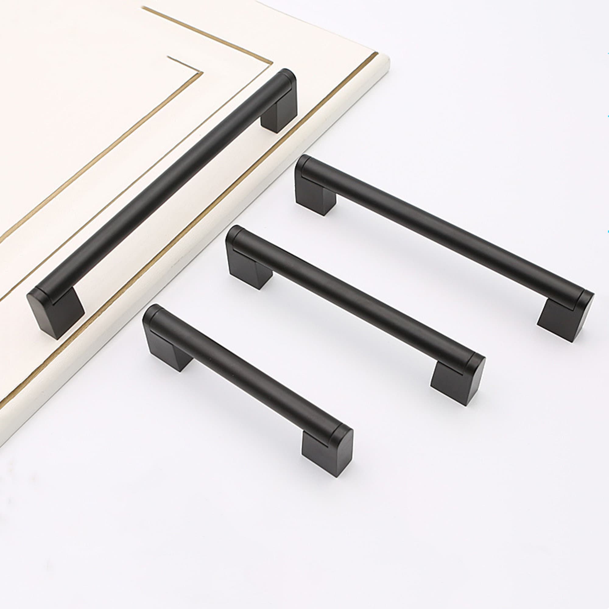 Matte Black Drawer Pullsblack Stainless Pulls for Etsy